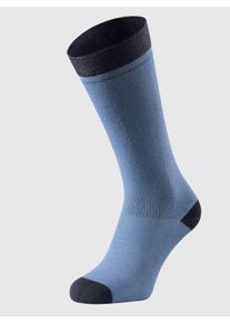 w&auml;schepur Dames Compressiekniekous in jeansblauw ,maat 35-38, Witt, 60% Katoen, 28% Polyamide, 12% Elastan