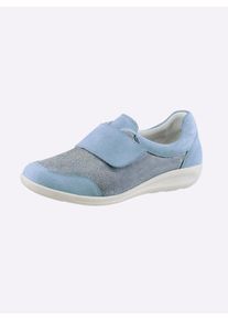 Damen Kletterschuh mit Elastik-Einsatz in bleu ,Gr&ouml;&szlig;e 41, Witt, 50% Nubukleder, 50% Textil
