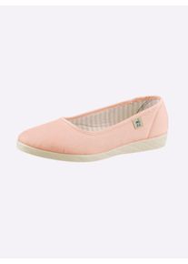 Damen Slipper mit gepolsterter Innensohle in hellros&eacute; ,Gr&ouml;&szlig;e 40, WITT, 100% Textil