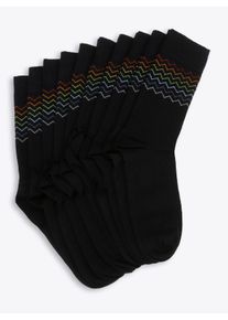 w&auml;schepur Dames Sokken in zwart ,maat 35-38, Witt, 80% Katoen, 18% Polyamide, 2% Elastan