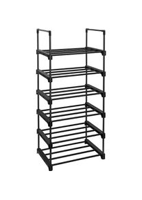 Songmics, Schuhschrank, Schuhregal schwarz 45,0 x 30,0 x 106,0 cm (30 x 45 x 106 cm)