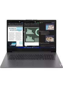 Lenovo V17 Gen 4 (17.30", 256 GB, 8.19 GB, DE, Intel Core i3-1315U), Notebook, Grau