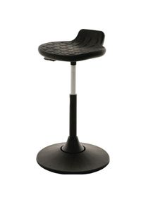 Lotz, B&uuml;rostuhl, Drehhocker Kunststoff-Tellerfuss Polyurethan-Integralschaum schwarz Sitzh&ouml;henverstellung 490-680 mm (49 - 68 cm)