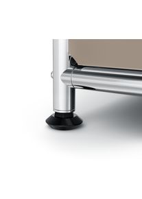 Tchibo - &raquo;Cn3 Slim Line&laquo; f&eacute;m polc, 2 &aacute;thelyezhető fi&oacute;kkal &eacute;s 1 &aacute;thelyezhető leny&iacute;l&oacute; ajt&oacute;val, sz&uuml;rk&eacute;sbarna