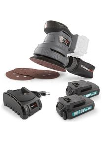 Powerplus, Schleifmaschine + Poliermaschine, POWEBESS2 Excentrische schuurmachine - 18V+2XBATT. 1.5AH+LAD. (POWEBESS2) (Exzenterschleifer)