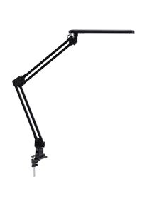Alco, Tischlampe, LED-Schreibtischleuchte 962 mit Klemme schwarz (420 lm)