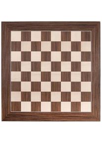 Longfield Games Schaakbord walnoot/ esdoorn ingelegd 50x50 cm