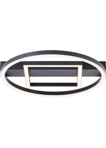 Brilliant, Wandleuchte + Deckenleuchte, BRE-Light Maureen LED Deckenleuchte 37x37cm schwarz Metall/Kunststoff 24 W LED (2500 lm)