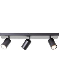 Brilliant, Wandleuchte + Deckenleuchte, Jello LED Spotbalken 3flg schwarz matt (345 lm, GU10)