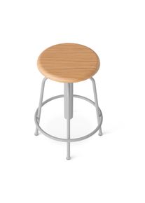 Tchibo - Hocker mit Holzsitzfl&auml;che - wei&szlig;