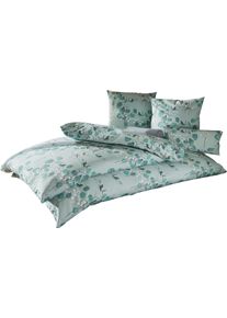 w&auml;schepur unisex Bettw&auml;sche kalkmint-salbei-bedruckt Gr&ouml;&szlig;e 40x80/135x200 cm