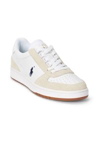Polo Ralph Lauren, M&aelig;nd, Sneaker low, Beige / Navy / Hvid, St&oslash;rrelse 36