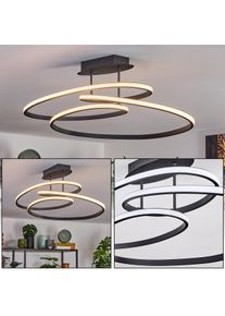 hofstein Jakar Plafonnier LED Noir, 1 lumi&egrave;re