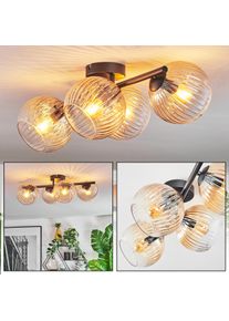 hofstein Koyoto Plafoniera, Lampada a sfera Ambrato, Chiaro, 4-Luci