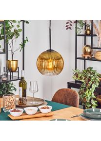hofstein Koyoto Lampadario a sospensione, Lampada a sfera, Lampada a sospensione 20 cm Oro, Chiaro, 1-Luce