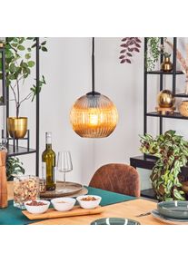 hofstein Koyoto Lampa wisząca, Kula świetlna, Lampa wisząca 20 cm W kolorze bursztynu, 1-punktowy