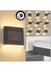 hofstein Fanek Lampada da parete per esterno, Lampade Up & Down, Applique LED Antracite, 2-Luci