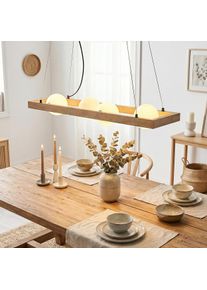 hofstein Zanin Lampadario a sospensione, Lampada a sospensione &Eacute;cru, Nero, 4-Luci