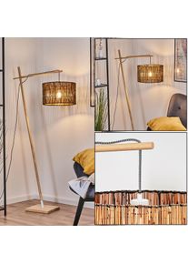 hofstein Cando Stehleuchte 35 cm Naturfarben, Wei&szlig;, 1-flammig