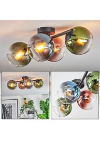hofstein Koyoto Plafoniera, Lampada a sfera Blu, Verde, Chiaro, Ramato, 4-Luci