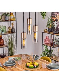 hofstein Dulcita Lampadario a sospensione, Lampada a sospensione Marrone, 3-Luci