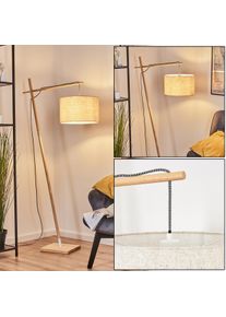 hofstein Bassagoda Stehleuchte 35 cm Naturfarben, Wei&szlig;, 1-flammig