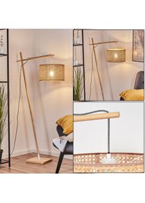 hofstein Barcos Stehleuchte 35 cm Naturfarben, Wei&szlig;, 1-flammig