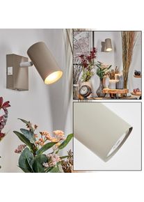 hofstein Javel Applique murale, Spot mural Sable, Blanc, 1 lumi&egrave;re