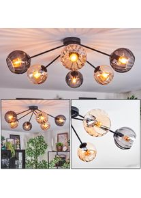 hofstein Koyoto Plafoniera, Lampada a sfera 77.5 cm Ambrato, Grigio fumo, 6-Luci
