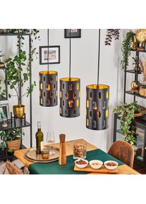 hofstein Rolin Lampadario a sospensione, Lampada a sospensione Nero, 3-Luci