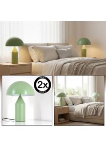 hofstein Rilon Lampe &agrave; poser Vert, 2 lumi&egrave;res