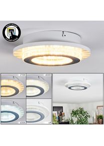 hofstein Lidor Plafonnier LED Gris, Blanc, 1 lumi&egrave;re