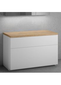neoro n50 Meuble bas l: 120 cm avec 2 tiroirs, BN0444WM+BN0404W1,