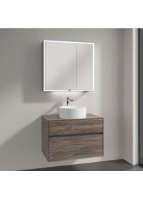 Villeroy & Boch Villeroy & Boch Collaro Meuble avec vasque &agrave; poser et armoire de toilette My View Now, 5A5840R1+A95500RK+A4558000, My View Now