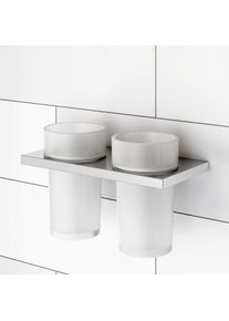 Viverso x add Gobelet porte-brosse &agrave; dents avec support mural double, 2#VU5000XX+VA1401CR,