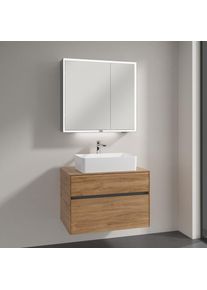 Villeroy & Boch Villeroy & Boch Collaro Meuble avec vasque &agrave; poser et armoire de toilette My View Now, 5A6156R1+A95500RH+A4558000, My View Now