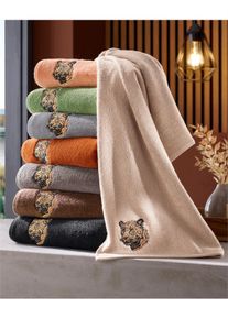 w&auml;schepur unisex Handdoek in zwart ,maat 16x22 cm, 2 - Washandje, Witt, 100% Katoen