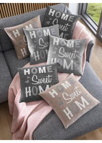 unisex Kussenovertrek in grijs ,maat 45x45 cm, WITT, 100% Polyester