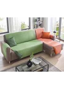 unisex Woonserie in appelgroen/groen ,maat 40x40 cm - Kussenovertrek, WITT, 100% Polyester