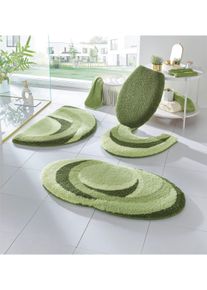 Kleine Wolke unisex Badmat in lindegroen ,maat 8 - Dekselovertrek, Witt, 100% Polyacryl