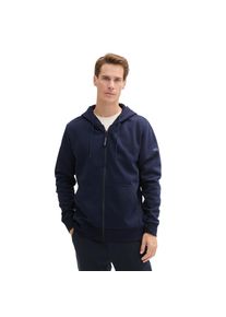 Tom Tailor Kapuzensweatjacke mit Kapuze blau, Gr&ouml;&szlig;e M