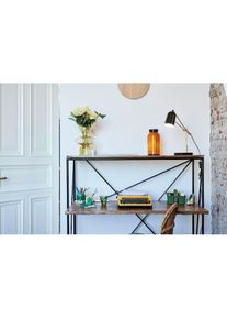 Tom Tailor HOME Sekret&auml;r &raquo;T-NEST SHELF OFFICE LOW&laquo; mittelhohes, offenes Sekret&auml;rregal, aus Mangoholz und Metall