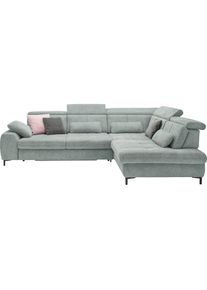 set one by Musterring Ecksofa Kaltschaumpolsterung, Flachgewebe, whlw. mit Funktionen, Sitzh&ouml;he 49