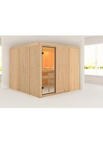 Karibu Sauna &raquo;Arvika&laquo; mit integrierter Mineralwolld&auml;mmung