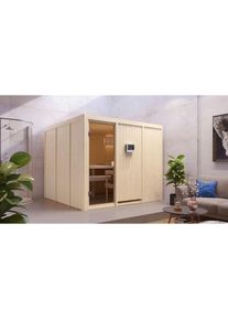 Karibu Sauna &raquo;Arvika&laquo; mit integrierter Mineralwolld&auml;mmung