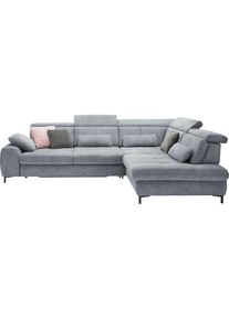 set one by Musterring Ecksofa Kaltschaumpolsterung, Flachgewebe, whlw. mit Funktionen, Sitzh&ouml;he 49