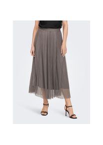 Only Maxirock &raquo;ONLLAVINA SKIRT JRS&laquo; Polyester braun, Gr&ouml;&szlig;e M (38)