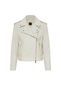 BOSS Orange Lederjacke &raquo;Sandy Premium Damenmode&laquo; mit genarbter Struktur
