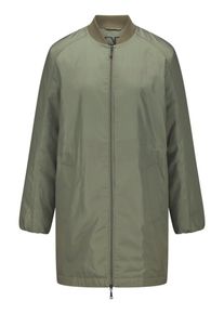 Basler - Long-Jacke mit Blousonkragen, gr&uuml;n, Gr. 36, Kunstfaser