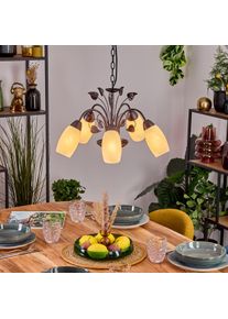 hofstein Mirelia Pendellampa, Pendelbelysning Rostf&auml;rger, 5-ljusk&auml;llor